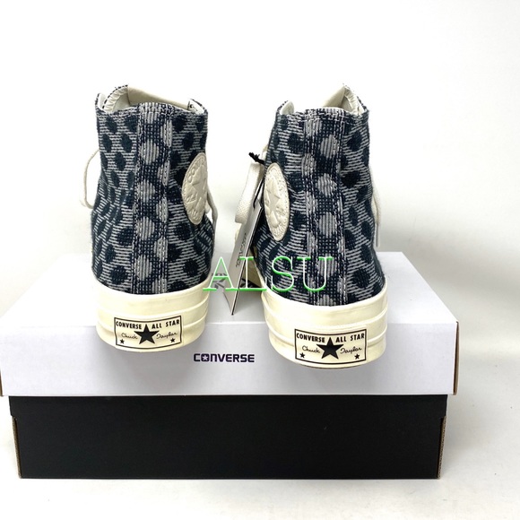Convers 🔥SALE!🔥 BLANK CANVAS Chuck 70 NY Polka Debby Women Size 159085C - Picture 4 of 9